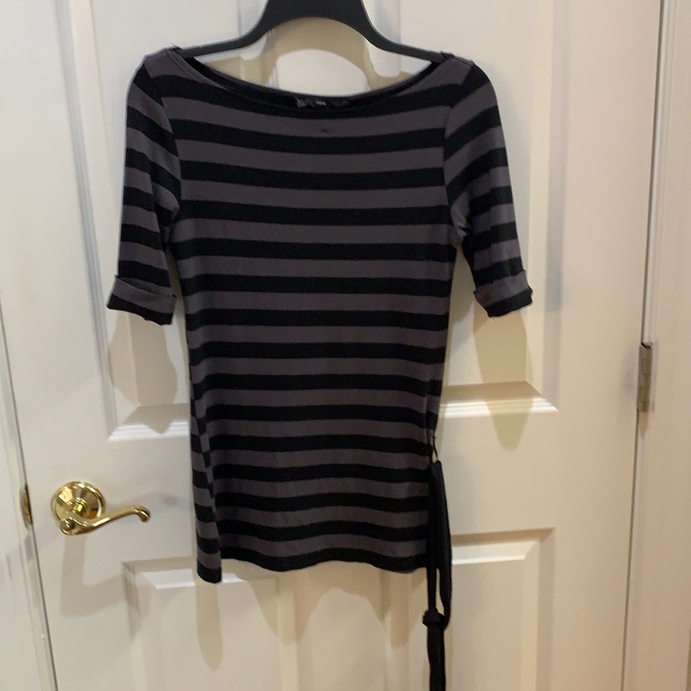 Striped tunic top